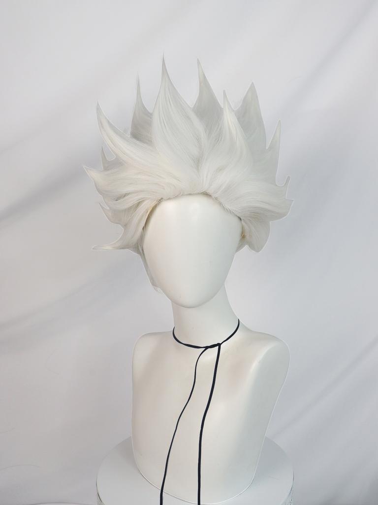 Synthetic Universal Anime Cosplay Wigs, Heat Resistant Wigs, Spiky Layered Short Straight Hair Wigs for Party Halloween Wig