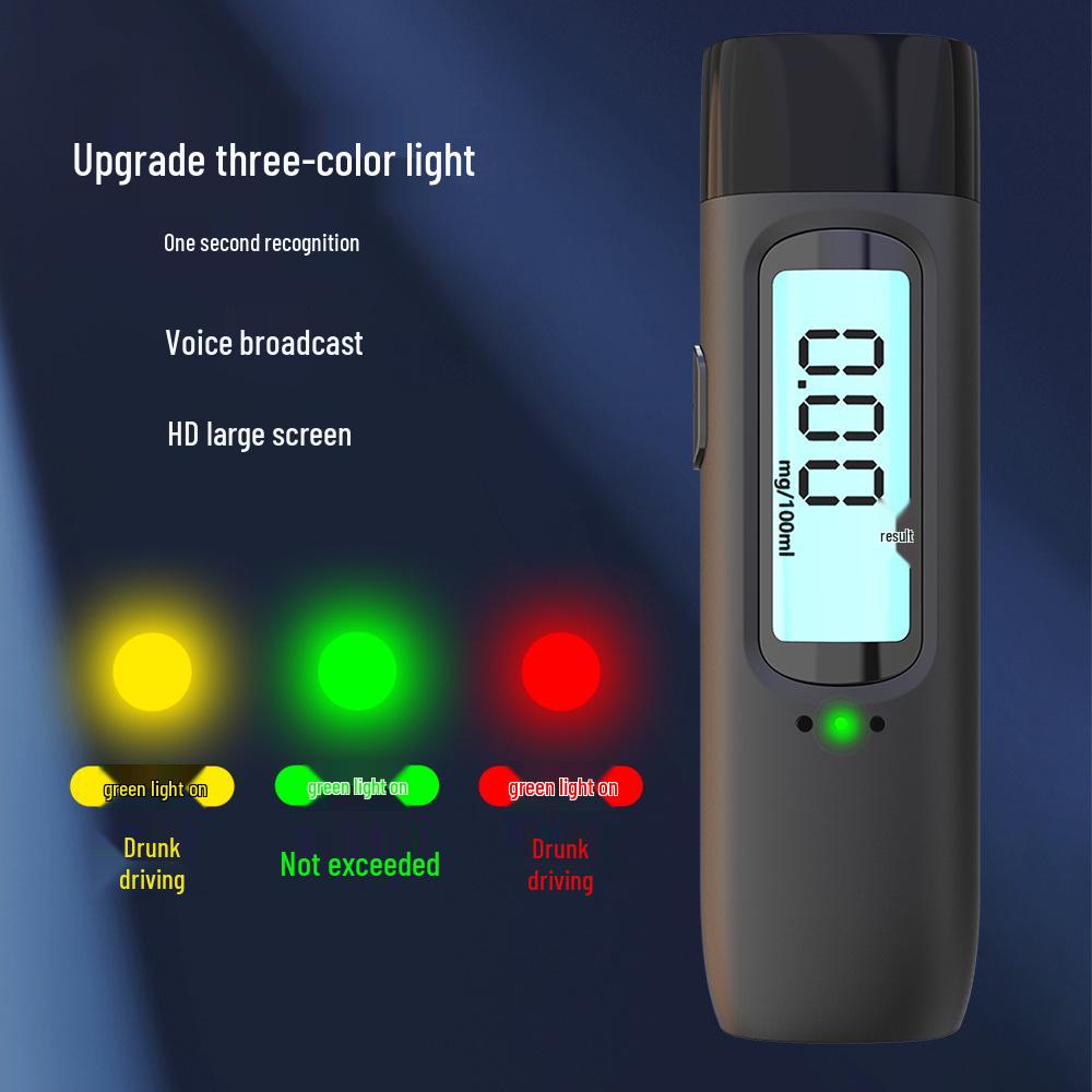 Compact Personal Breathalyzer - Portable Alcohol Tester for Home Use