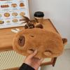 Pen Holder Capybara Stationery Bag Novelty Plush Pen Case Capybara Pencil Bag  Desktop Organizer