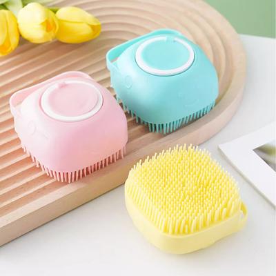 Pet Banyo Fırçası Yumuşak Silikon Masaj Duş Jeli Banyo Fırçası Temiz Araçları Tarak Köpek Kedi Temizleme Bakım Malzemeleri