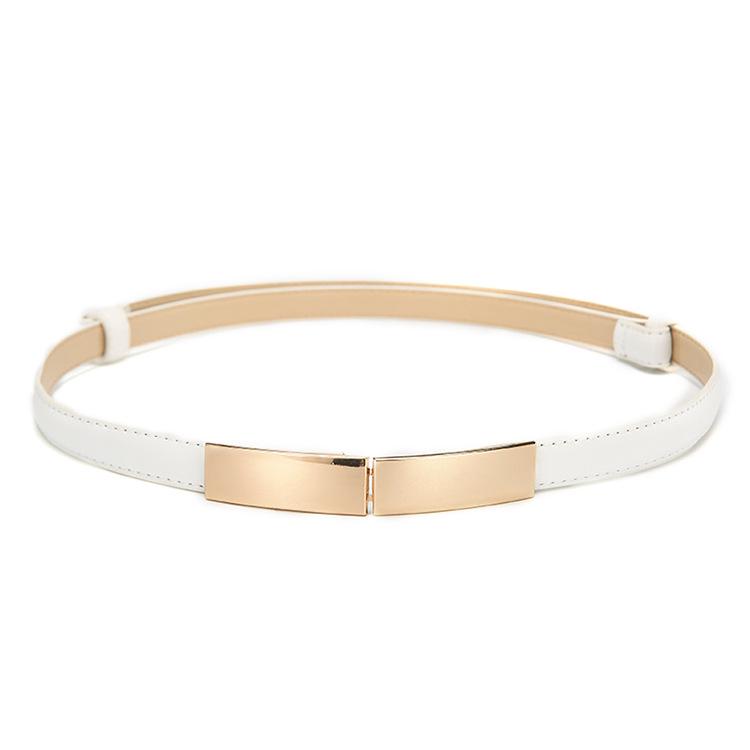 

Платье с поясом, простое, универсальное, модное, женское, кожаное, тонкое, обтягивающее, металлическое, золотое, эластичное, с пряжкой, пояс, аксессуары для платья 1 Pc