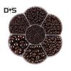 5600 Pcs Half Round Faux Pearls Flat Back Beads Bulk with Storage Box Assorted Sizes Fake Pearl Beads for Crafting DIY Nail Art Phone Decoration