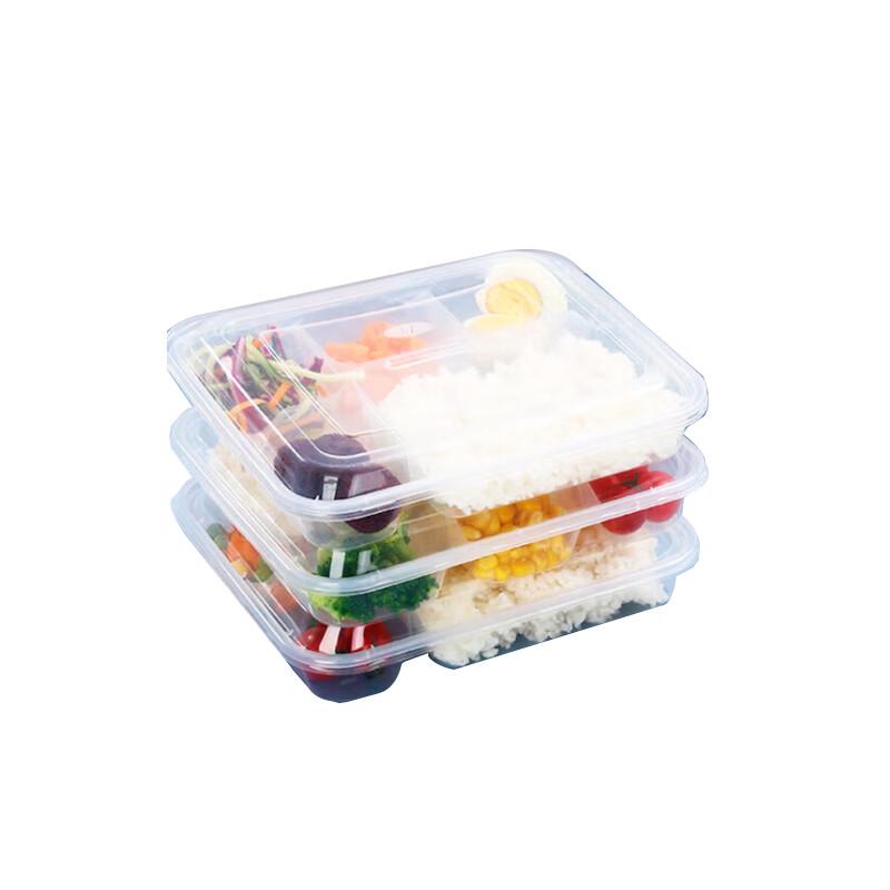 Five-Compartment Square Disposable Lunch Boxes with Lids