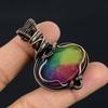 Rainbow Solar Quartz 999 Copper Wire Wrapped Pendant, Handmade Gemstone Pendant Jewelry, Gifts For Wife Brand New Pendant