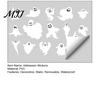 Halloween Party Supplies Ghost Window Clings, Static Stickers, Waterproof Glass Clings Decals, Spooky Home Decor for Indoor Outdoor Horror Atmosphere