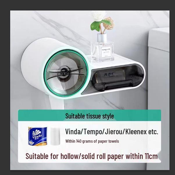 Waterproof Wall-Mounted Multifunctional Tissue Box
