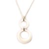 Altesse [L2135] - White Ceramic 'Choreography' Steel Necklace