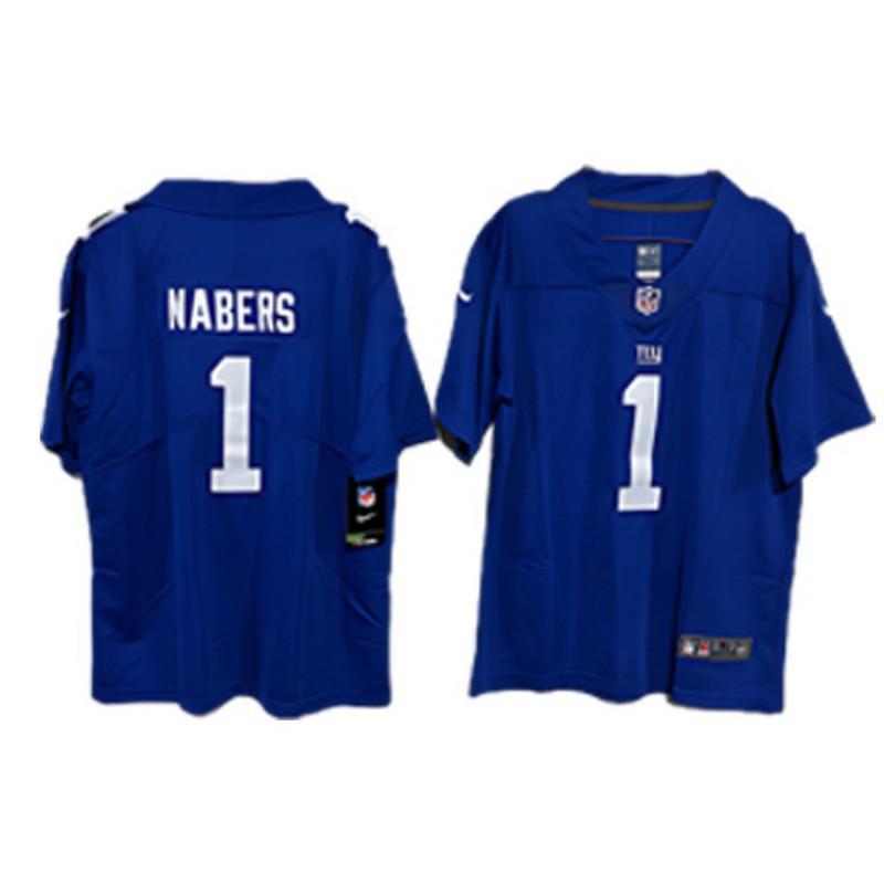 NFL New York Giants Youth Football Jersey Custom Number 0 1 51 Embroidered Sportswear Kids Fall Winter