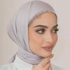 Muslim Loop Instant Hijab Scarf Women Premium Cotton Jersey Triangle Scarf Islam Shimmer Rhinestone Headscarf Shiny Wraps