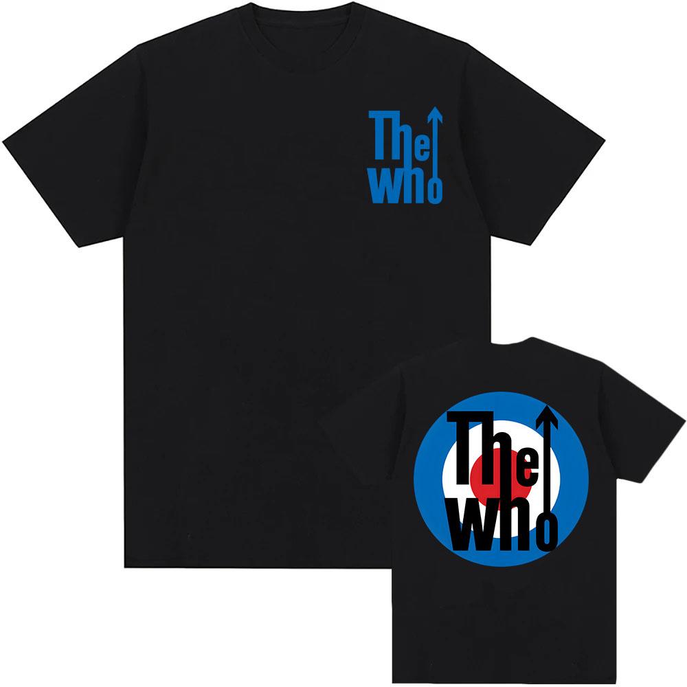 Rockband The Who T-Shirt Kurzarm Sommer Locker T-Shirts Grunge Mode Hip Hop Streetwear Unisex Baumwolle Herren T-Shirt Rundhals