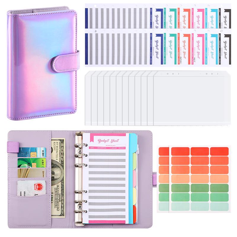A6 Laser Macaron Planner & Budget Binder Notebook
