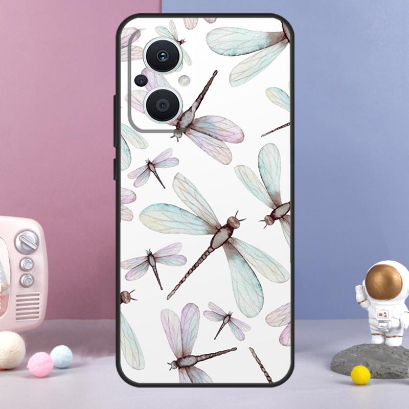 Luxury Dragonfly Funda For OPPO Reno 14 F 11F 12F 13F 10 11 12 13 Pro 7 8 Lite OPPO Find X8 X6 X5 X9 Pro Case