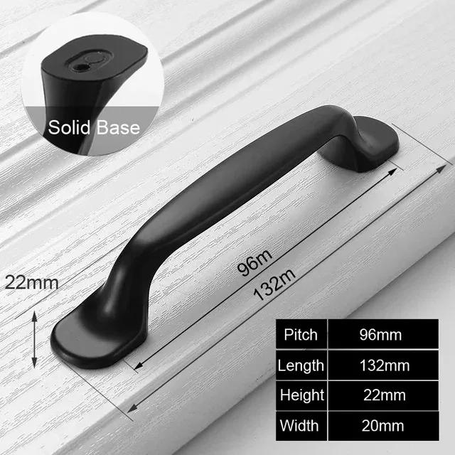 Schwarze Griffe Möbel Schrankknöpfe Muebles Griffe Küchenschubladenknöpfe Schrankgriffe Schrankknöpfe