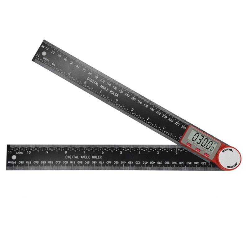 Digitaler Winkelmesser Digitaler Winkelmesser Metrisches Goniometer 360 Grad Edelstahl Rechtwinkliges Geodreieck Messwerkzeug 200 mm