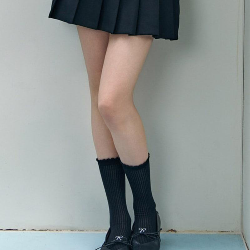 Bananasisters [2SET] Bonnie Ribbon Point Golji Rüschensocken 3 Farben