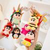 With Tag Crayon Shin-chan Plushies Cute Stuffed Anime Shin Chan Turn Into Waniyama Bee Turtle Doll Backpack Pendant Gifts Girl