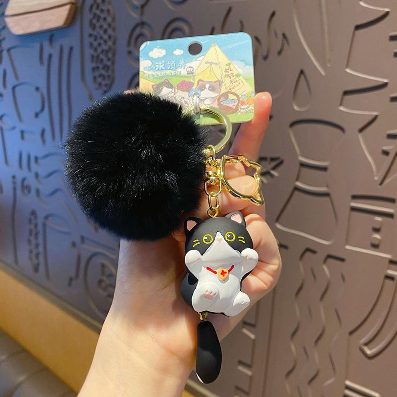 

Шерстяной комок Щенок Кошка Сиамская кошка Брелок Милая кукла Подвеска для школьного рюкзака Украшения для автомобиля Брелок Аксессуары Подарок на день рождения