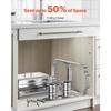 SucceBuy 8Qt 4/6 Packs Chafing Dish Buffet Set Stainless Steel Chafer Rectangle Catering Warmer Server w/Lid Water Pan for Party