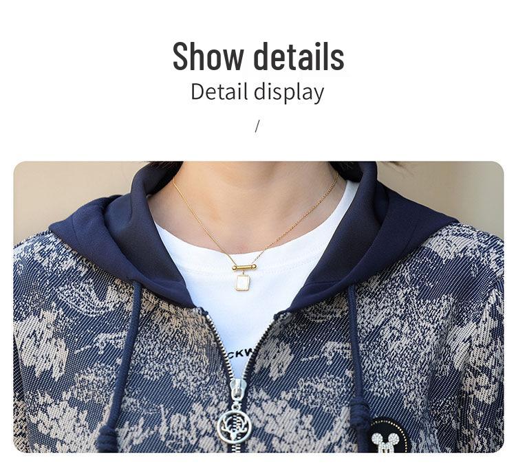 Mamas 2025 Trendiges Zweiteiliges Sportliches Set mit Kapuze für Damen - Frühling & Herbst Mode