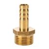 Brass Hose Barb Fittings Adapter Connector High Strength Rustproof Corrosion Resistant Hose Barb Male Fittings Accessories