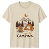 Lets Go Camping Mountain Scene Unisexs TShirt Unisexs Tee Graphic Unisex Top
