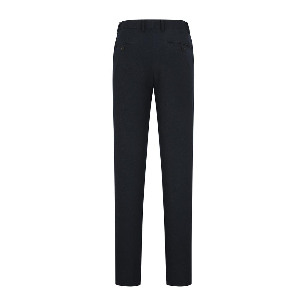 FERRAROMILANO Poly Micro-Pattern Slacks Navy (Amsfbps10149)