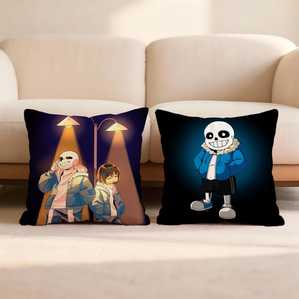 Game U-UndertaleS Cushion Cover Home & Car Multi-Scene Pillow Cover - Reversible, Soft & Durable for Daily Use