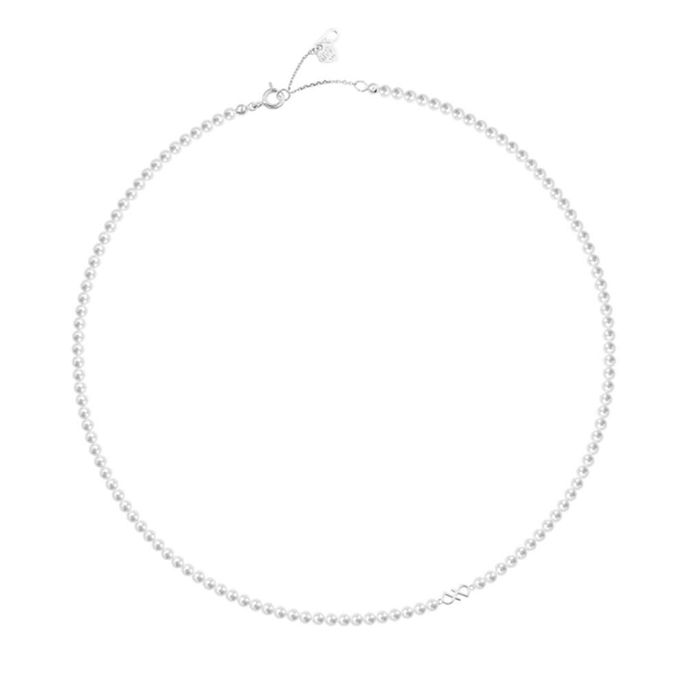 [Stonehenge] Silver Pearl Necklace H0136