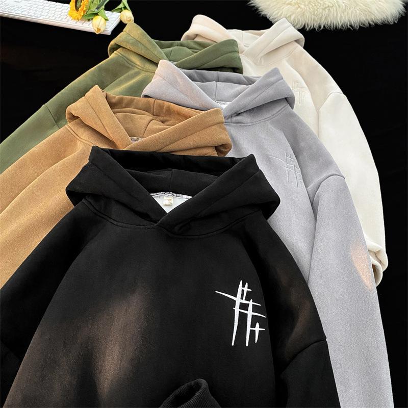 Women's Blockbuster Sweatshirt Spring and Autumn Vintage Hooded Jacket Trendy Brand Print Top