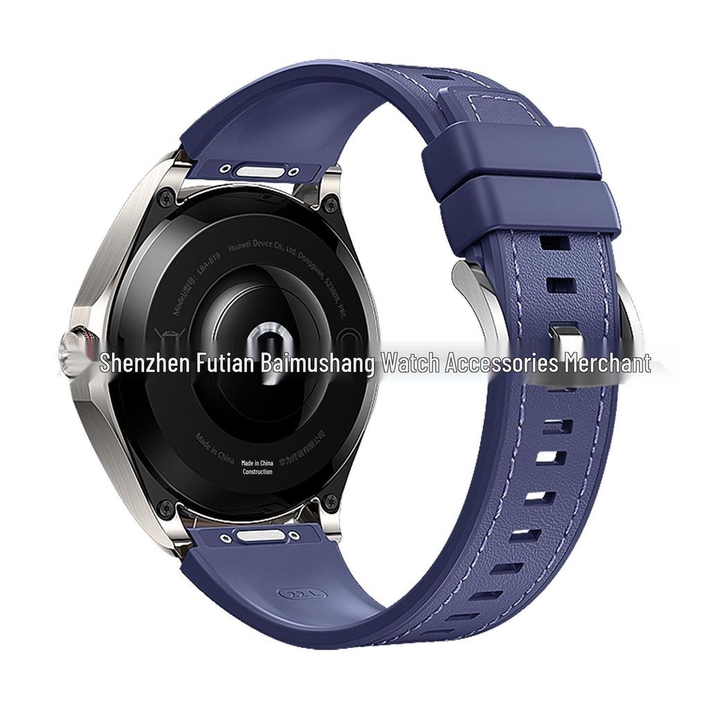 Huawei Watch Buds2 Genuine Leather and Silicone Quick Release Band for Huawei GT6