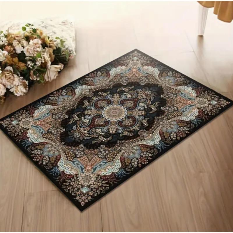 Living Room Retro Bohemian Anti Slip Area Mat Bedroom Baby Room Indoor Home Garden Mat Outdoor Garden Living Room Carpet Decor