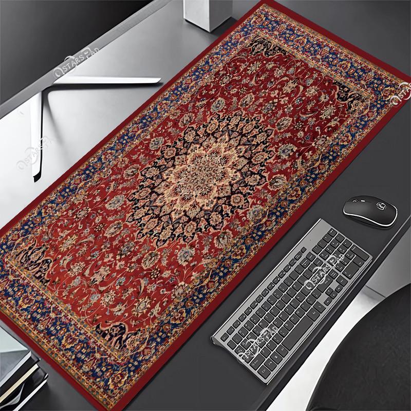 Persian Carpet Mouse Mat xcm Computer Large Mousepad Flower Office Rubber Mat Nonslip Table Pads x Notebook Computer De