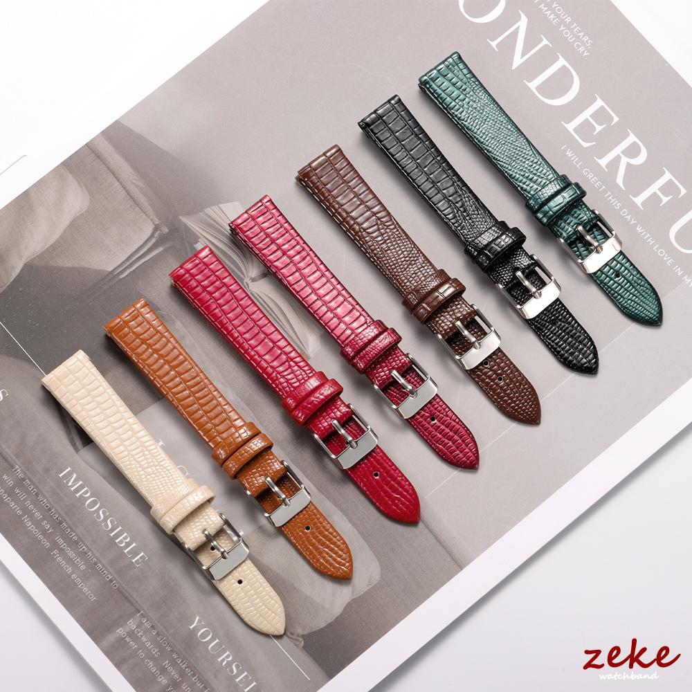 Silm Leather Watch Strap Universal 8/10/12/14/16mm Straps Soft Glossy Leather Bands Women Ultra-thin Wrist Belt with Pin Buckle