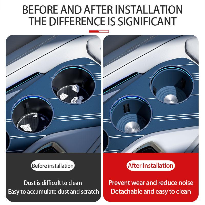 Cup holder For ZEEKR 001 2025 2025 2025 Central control silicone glue cup cover Stable water cup Car accessories