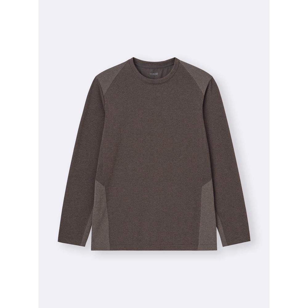 Gu By Uniqlo Side Seamless Crew Neck T Long Sleeve  Ga