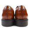 Pristine Churchs Miu Miu Leather Shoes Logo Double Monk Strap Brogues 38 5E039E Used