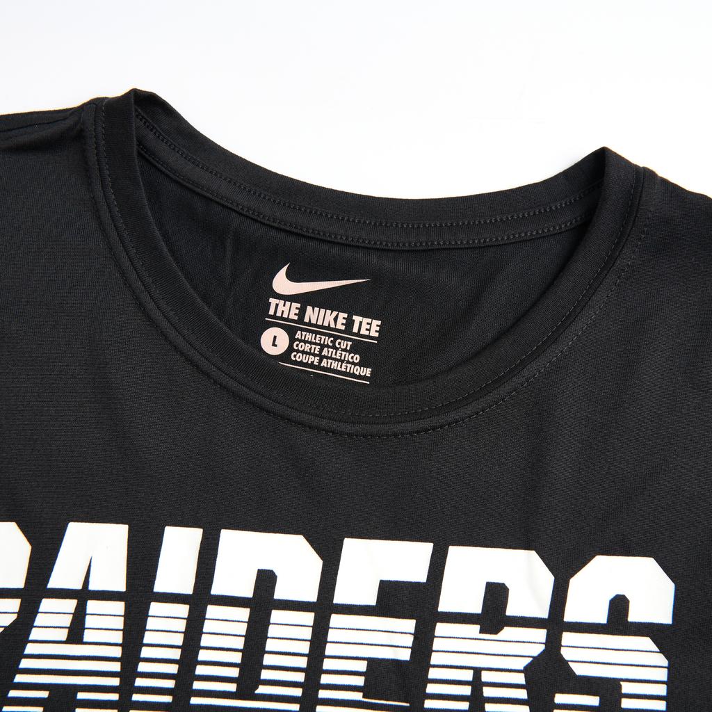 Nike NFL Collaboration Dri-Fit T-Shirt Rangers Team Logo Letter Crew Neck Short Sleeve Kids Tops Black 3Z1B7FBGN-RAI