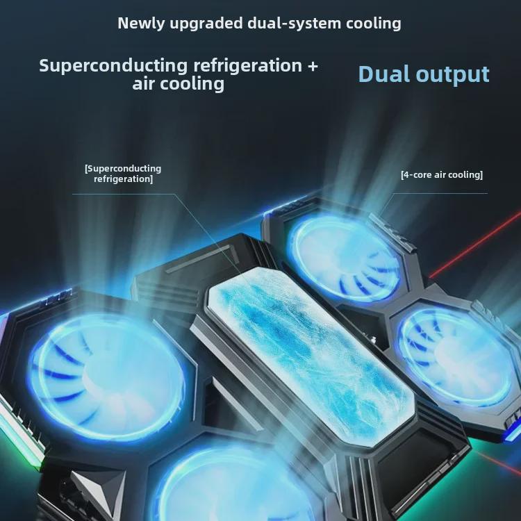 F32 Silent Laptop Radiator with RGB Lights – 15.6 Inch Cooling Bracket