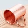 500Ml 100% Copper Moscow Mule Mug Cocktail Wine Cup Hammered Coppery Beer Mugs Coffee Mug Milk Cup Bar Cup Drinkware Durable
