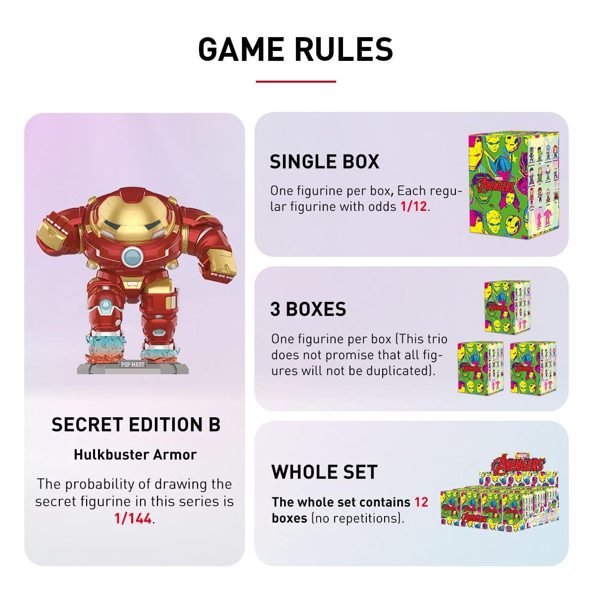 1964 fiyatlarından başlayan POP MART MARVEL Avengers Series [1