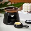 Stylish Ceramics Essential Oil Burners with Bowl and Tealight Candle Spoon for Aromatherapies and Relaxation Room Decors