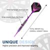 Soft Darts Set 2BA Darts Set Arrows Copper High Friction For Beginners (Purple)