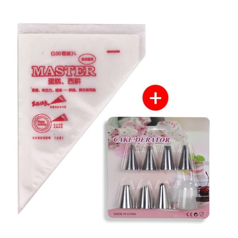 Disposable Piping Bag Thickened Cake Cream Cookie Dessert Piping Nozzle Baking Tool