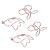 100Pcs Cute Paper Clips Cherry Hummingbird Style Electroplated Metal Gold Color Planner Clips for Home Office Study