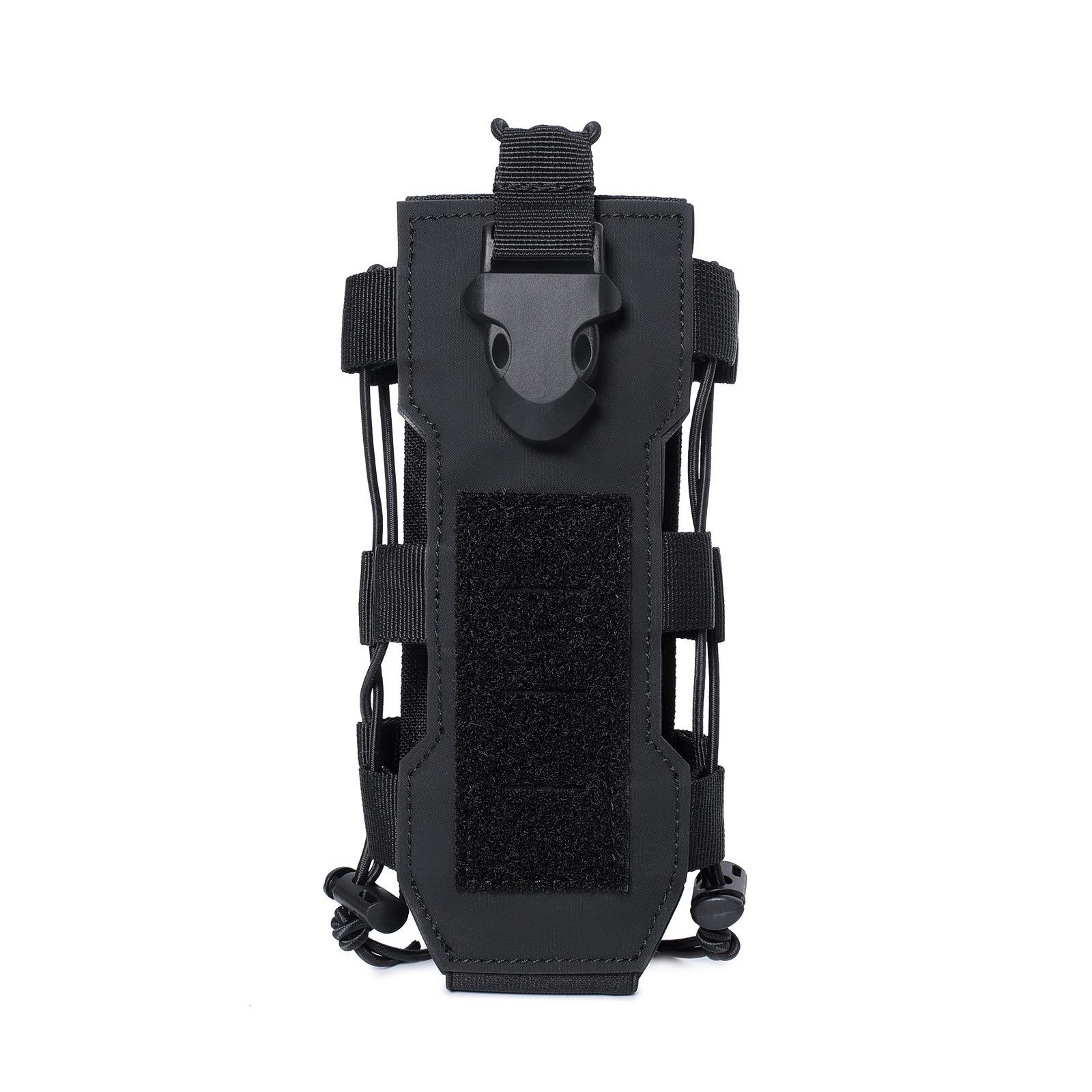 

Outdoor Hiking & Cycling MOLLE Water Bottle and Walkie Talkie Pouch чорний