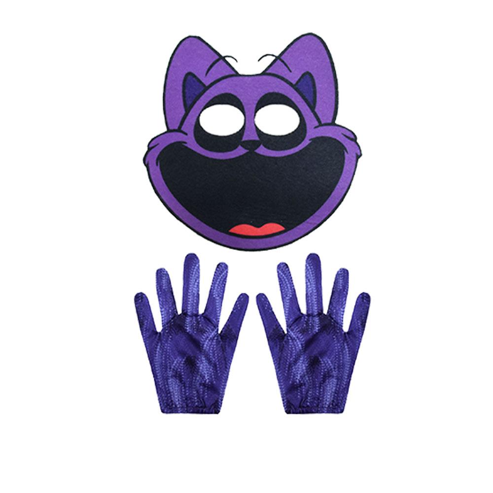 New Halloween Smiling Critters Cosplay Costums Accion Jump Autumn Suit Carnival Children CATNap Cosplay Costume Smiling Critters 140CM&CATNap