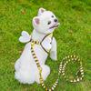 Bee Shaped Small Dog Harness And Leash Set Cartoon Puppy Walking Vest Harness with Wing for Small Dogs Cats