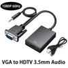 1080P VGA to HDMI Converter Full HD Cable with 3.5mm Audio Output HDMI-compatible Adapter for PC laptop to HDTV Projector
