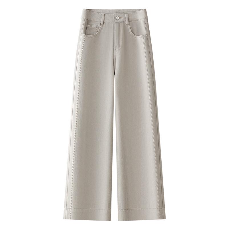 

Women s Khaki High-Waisted Cropped Wide-Leg Jeans – Spring 2025 Petite Fit 3XL