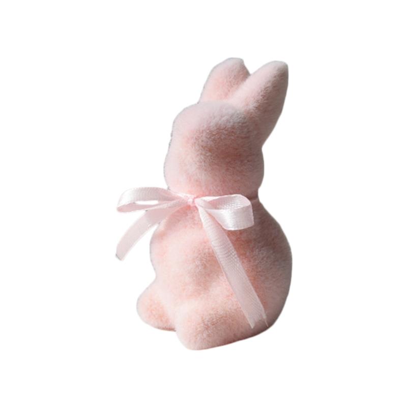Artificial Moss Rabbit Sculpture With Plush Texture Ideal For Bookshelf Centerpieces Or Gift Decorative Ornament